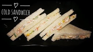 Cold Sandwich  Quick amp Easy Sandwich  In Just Five Minutes [upl. by Ttenaej]