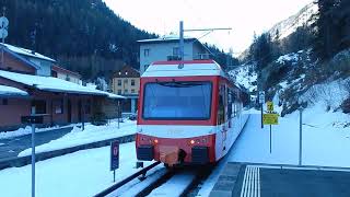 Mont Blanc Express Martigny Le Chatelard Vallorcine Wallis Schweiz Frankreich [upl. by Araas]