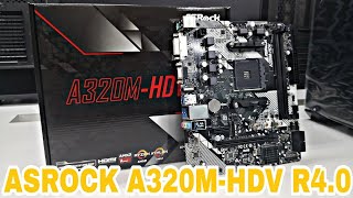 Asrock A320M HDV R4 0 unboxing placa madre Zócalo AMD AM4 PC Gamer Económica [upl. by Iluj]