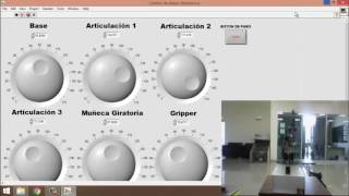 Control de brazo robotico con labview [upl. by Wichman]