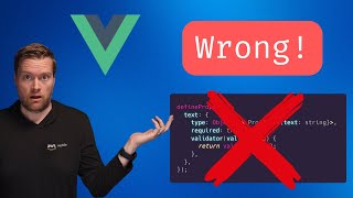 A Better Way To Create Vue Components With Props Using TypeScript [upl. by Inami115]