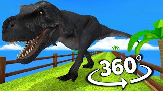 Dinosaur chase you In VR 360 degree video [upl. by Mathre]