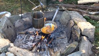 Teil 3 Oldschool Bushcraft mit Hafersack und Bedroll overnight [upl. by Thaxter]