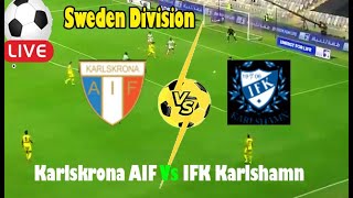 Live Football Karlskrona AIF Vs IFK Karlshamn ll Live Sweden Division [upl. by Beutner936]