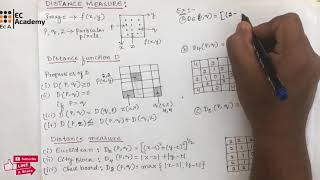 DIP10 Distance measure between pixels in digital image processing  EC Academy [upl. by Mercier]