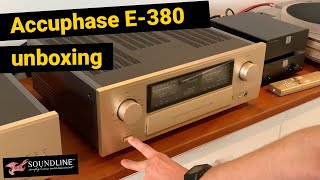 Accuphase E380 Unboxing amp First Listen [upl. by Evette]