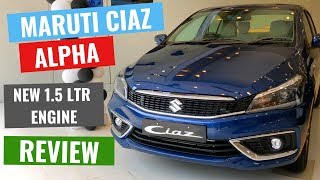 2019 Maruti Suzuki Ciaz Alpha 15L Diesel variant Full Indepth review  CarQuest [upl. by Llyrrad]