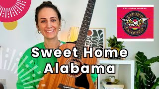 Sweet Home Alabama  Guitar Lesson Tutorial CHORDS  PICKING [upl. by Ahsiloc]