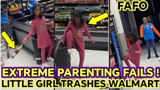 Walmart Chaos Little Girl Throws EPIC Tantrum and Trashes Store [upl. by Athal226]