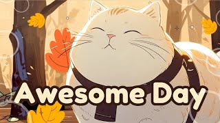 Awesome LoFi Café Vibes ☕  1 Hour of Cute amp Relaxing LoFi Beats for Study amp Chill  LoFi Bubbly Cat [upl. by Lecrad312]