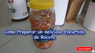 Aprendemos a preparar un encurtido de Rocoto [upl. by Bogart]