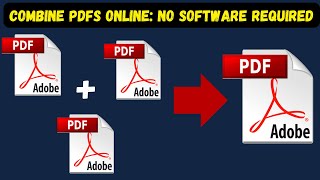 How to Combine Multiple PDFs into One Online – No Software Required [upl. by Ahsinev]