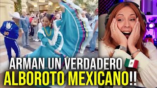 MEXICANOS arman ALBOROTO EN CENTRO COMERCIAL RUSIA  Flashmob  Ceci Dover Vocal Coach Analiza [upl. by Peursem]