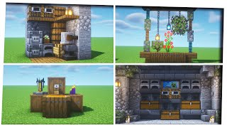 Minecraft  10 Simple Interior Decoration Design Ideas Interior  Inspiration amp Tips [upl. by Yanrahs]