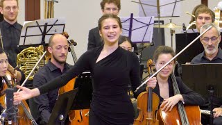 FIRST CLASSICAL CONCERT of 15yearold Karolina Protsenko  Mendelssohn Violin Concerto [upl. by Kevon]