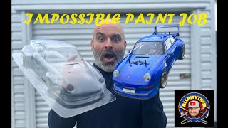 How to paint a Lexan polycarbonate body 911 GT2 Tamiya RC [upl. by Ettezzus]