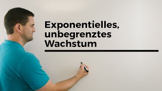 Exponentielles unbegrenztes Wachstum Zerfall  Mathe by Daniel Jung [upl. by Oiragelo430]