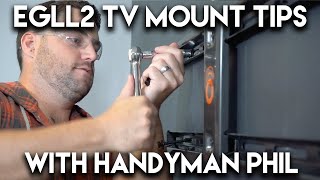 Tips and Tricks for the ECHOGEAR Low Profile Fixed TV Mount w Handyman Phil [upl. by Hourigan940]