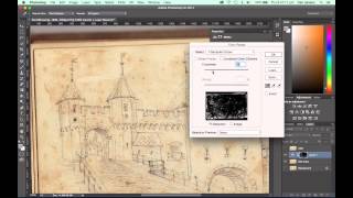 How to remove brown agespots and paper stains from old documents in Photoshop [upl. by Sola]