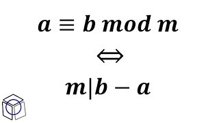 Aula 02 Congruência Módulo m ab modm se e só se mba Demonstração [upl. by Arataj177]