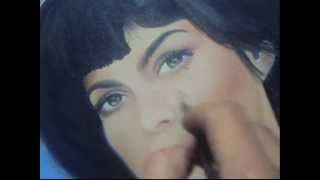 Mireille Mathieu  Óleo sobre tela [upl. by Tarabar]