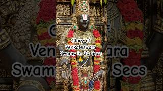 Glory of Venkateswara Swamy in 30 Secs venkateswaraswamibalajidarshanhindugodgodsgracedevotion [upl. by Llednik]