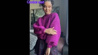 Crochet sweaterstrending crochet jacketscrochet cardigans [upl. by Yxel705]