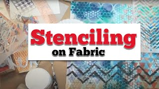 Stenciling Fabric [upl. by Lazarus]