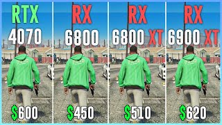 RTX 4070 vs RX 6800 vs RX 6800 XT vs RX 6900 XT  Test in 12 Games [upl. by Ellerret]