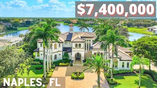 Check out this 9000 SQ FT home in Naples Florida  Gorgeous Lake Views in Quail West [upl. by Nnoj]