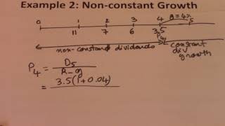 7 Nonconstant dividends example 2 [upl. by Kathryn]