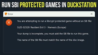 How to Play Protected Games in DuckStation sbi error [upl. by Lraep]