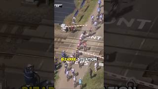 🚂🚴 Cyclists Face Railroad Crossing in Bizarre 2015 ParisRoubaix Incident shorts ts [upl. by Granoff446]