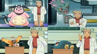 Miltank  Misdreavus  Mothim  Munchlax attacks Professor Oak  Professor Oak Funny Moments [upl. by Dira786]