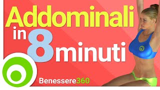 Addominali in 8 Minuti  I Migliori Esercizi per un Addome Scolpito [upl. by Ayanaj]