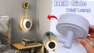 How to make a Wall Lamp at Home Wall Sconce LED Light New Staircase Bedside Wall Decoration Ideas [upl. by Alie]