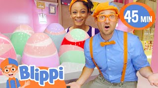 Blippi and Meekah Find GIANT Surprise Eggs  Blippi amp Meekah Challenges and Games for Kids [upl. by Leizar805]