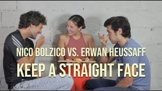 Keep A Straight Face Challenge  Nico Bolzico vs Erwan Heussaff [upl. by Mafalda]