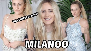 MILANOO Try On Haul The Cutest Dresses [upl. by Gladdie]