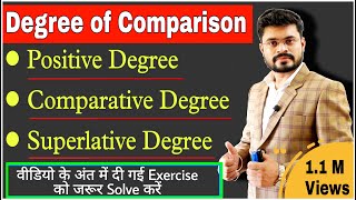 Degree of Comparison Positive Comparative amp Superlative Degree in English grammar Degree in Eng [upl. by Adnomar]