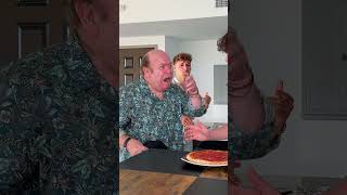 Putting ketchup on pizza in front of my Italian friends grandfather fabioandben reaction ketchup [upl. by Landrum]