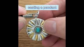 Sandcasting silver pendant [upl. by Laohcin]