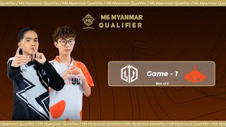 Game  1 BURMESE GHOULS vs ZINO ESPORTS  M6 Myanmar Qualifier [upl. by Elianore]