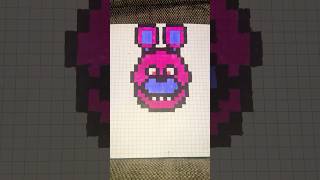 FNaF Coloring 8bit BONNIE Pixel Art STOP MOTION fnaf art stopmotion pixelart drawing bonnie [upl. by Gabler286]