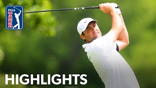 Scottie Scheffler takes threeshot lead  Round 2 highlights  the Memorial  2024 [upl. by Nohpets]