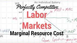 Marginal Resource Cost for a Perfectly Competitive Employer  part 1 [upl. by Lauro952]