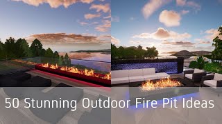 50 Stunning Outdoor Fire Pit Ideas [upl. by Yeorgi]