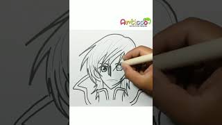 How to Draw Lelouch Lamperouge  CODE GEASS [upl. by Navetse726]