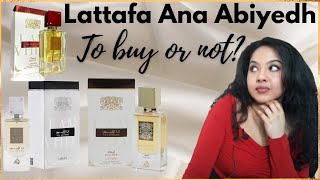 Lattafa Ana Abiyedh Ana Abiyedh Leather Ana Abiyedh Rouge Review Lattafa Perfumes [upl. by Dun671]