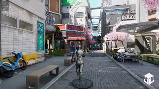 Tokyo  Stylized 3D Environment Walkthrough [upl. by Ellora]